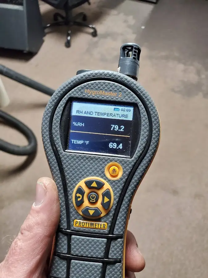 Moisture meter humidity assessment for Fire & Smoke Damage Restoration in Wright